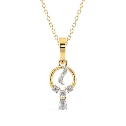 Starlit Elegance Diamond Pendant