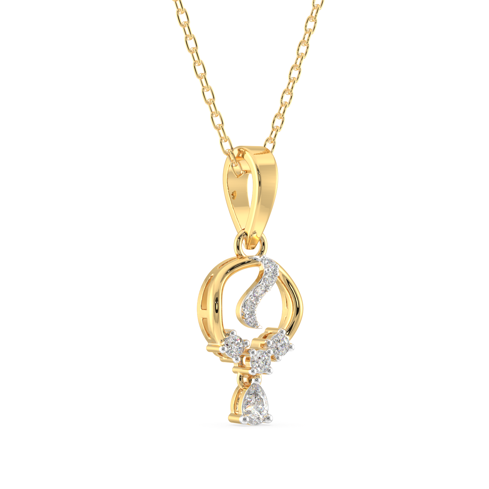 Starlit Elegance Diamond Pendant