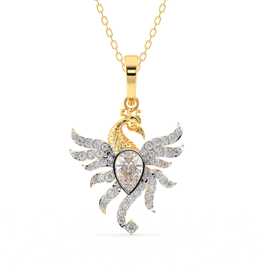 Majestic Phoenix Diamond Pendant